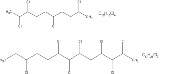 Abb.4: Beispiele Strukturformel kurzkettige Chlorparaffine